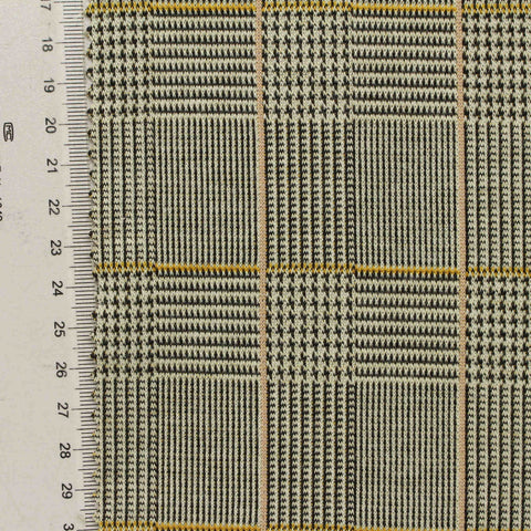 Black Plaid Jacquard, Polyester, 260 gsm, 165 cm, ref EF-210866