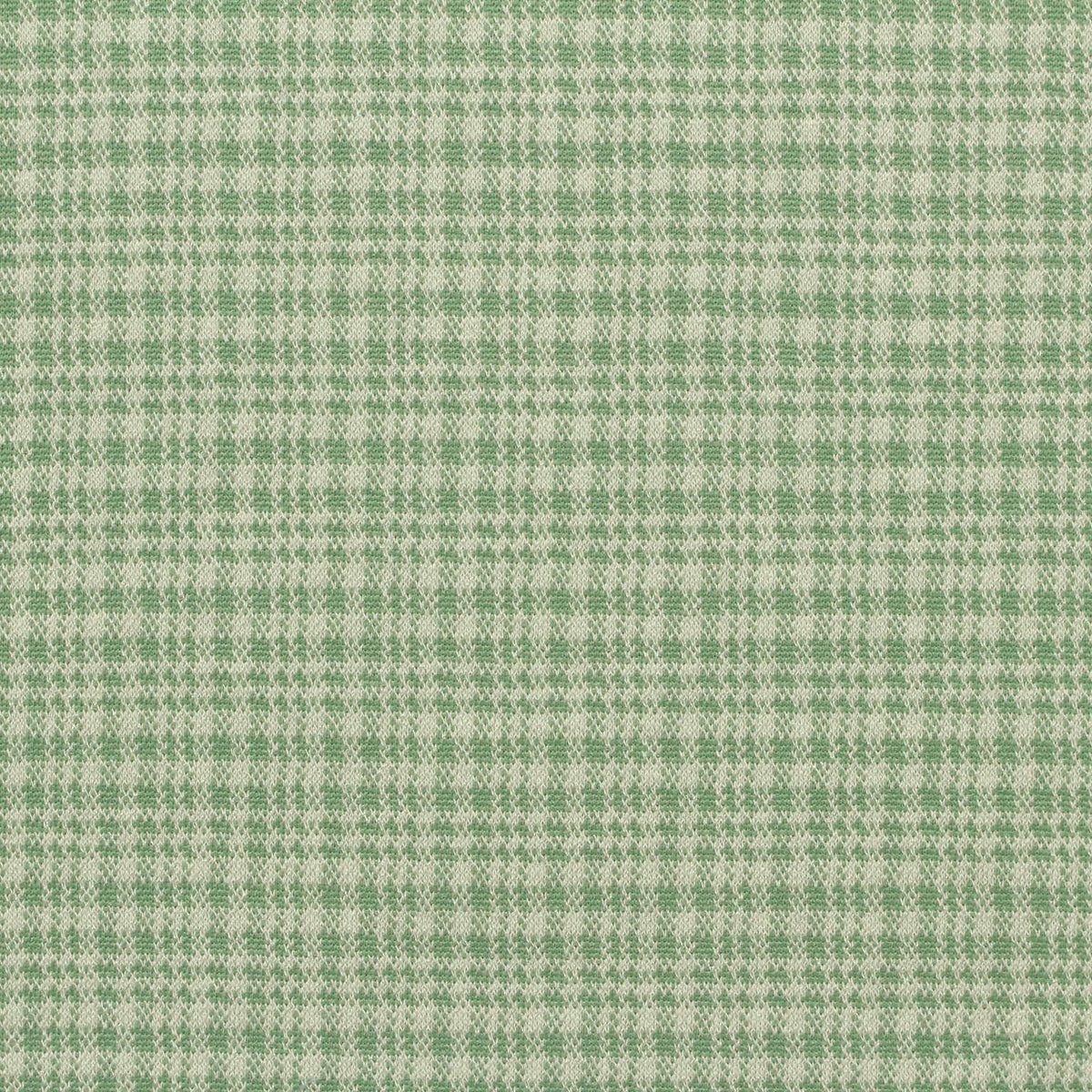 Green Houndstooth Jacquard, Viscose-Poly