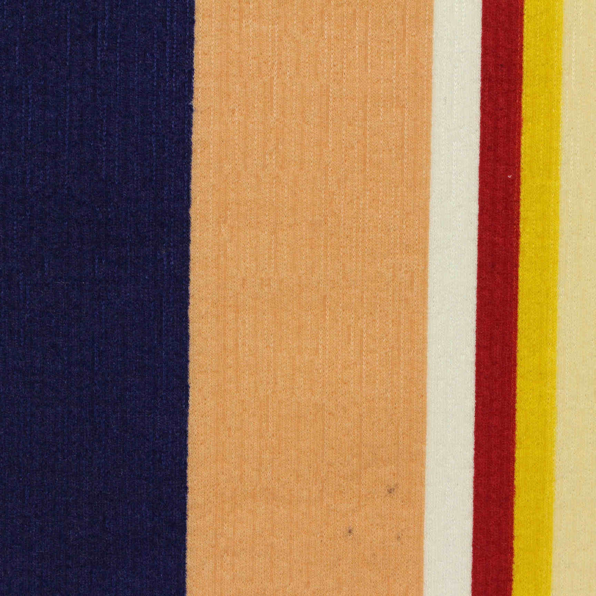 Navy Vertical-Stripe Interlock Knit, Poly-Viscose