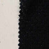Cotton Polyester Chunky Knit Fabric, 210 gsm, 140 cm — Black — texture