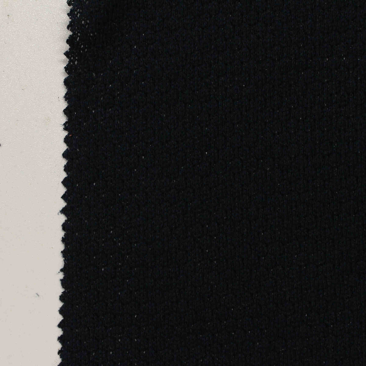 Cotton Polyester Chunky Knit Fabric, 210 gsm, 140 cm — Black