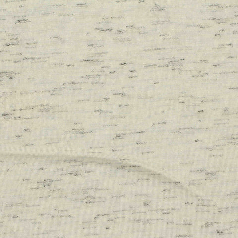Cream Marl Jersey Knit, Viscose, 145 gsm