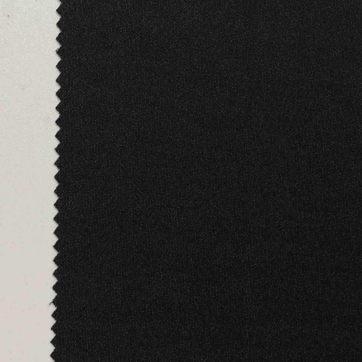 Yarn-Dyed Polyester Stretch Linen-Look Fabric, 260 gsm, 168 cm — Black