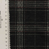 Black Plaid Jacquard, Poly-Viscose