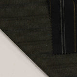 Black Vertical-Stripe Interlock Knit, Polyester