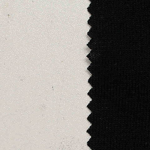 Polyester Cotton Jersey Knit Fabric, 200 gsm, 155 cm — Black
