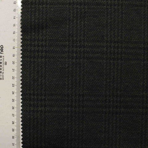 Dark Green Houndstooth Jacquard, Polyester, 270 gsm