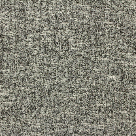 Black Marl Chunky Knit, Poly-Viscose, 261 gsm