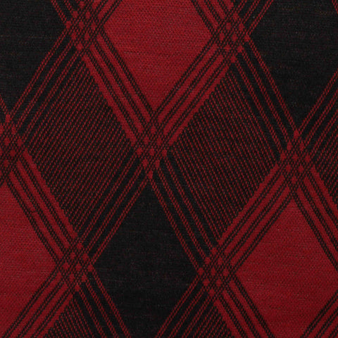 Red Diamond Jacquard, Polyester, 260 gsm