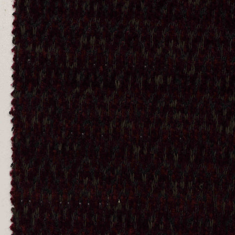 Dark Red Heather Chenille, Poly-Cotton