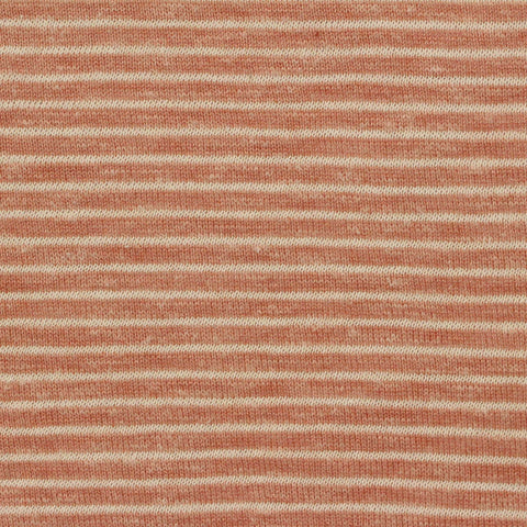 Cream Stripes Chunky Knit, Cotton-Viscose