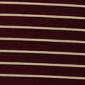 Burgundy Horizontal-Stripe Knit, Poly-Viscose
