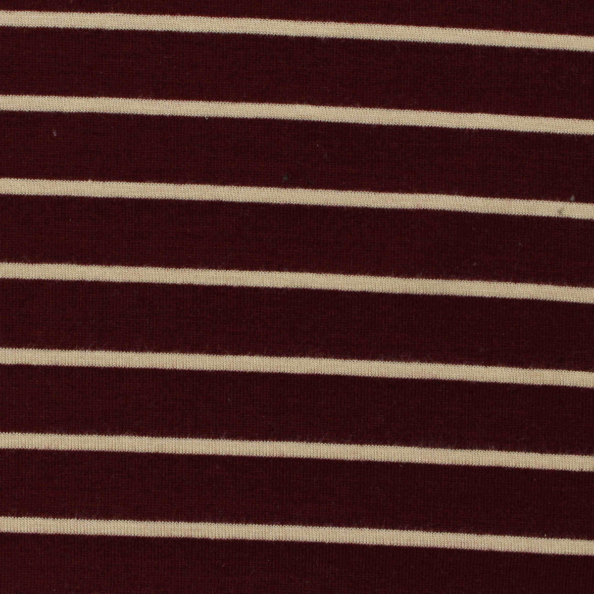 Burgundy Horizontal-Stripe Knit, Poly-Viscose