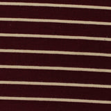 Burgundy Horizontal-Stripe Knit, Poly-Viscose