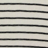 Black Horizontal-Stripe Knit, Polyester