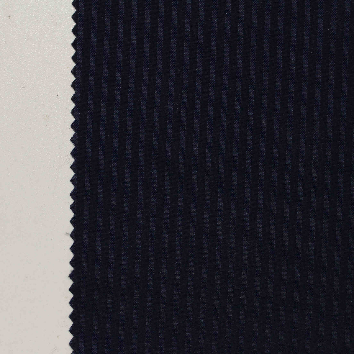 Dark Blue Pinstripe Jersey Knit, Polyester