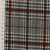Black Houndstooth Jacquard, Poly-Viscose
