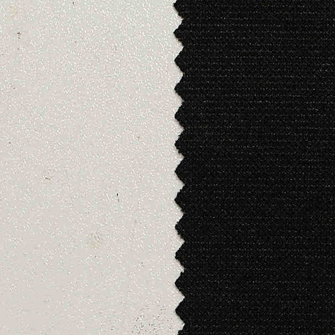 Washed Polyester Nylon Stretch Interlock Knit Fabric, 274 gsm, 155 cm — Black