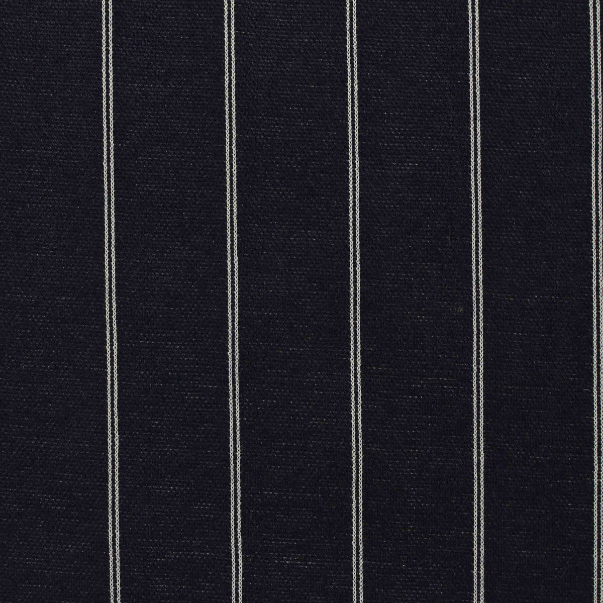 Dark Blue Vertical-Stripe Interlock Knit, Polyester