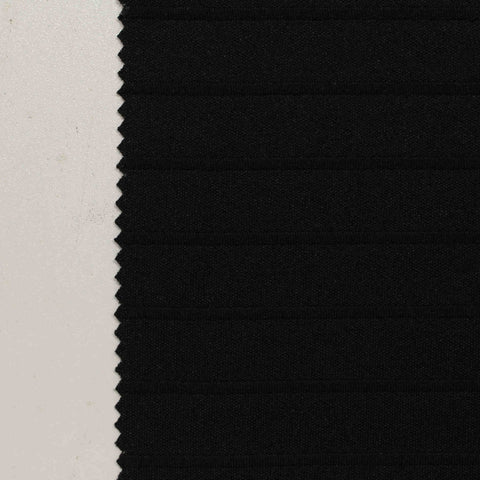 Polyester Stretch Knit Fabric, 310 gsm, 153 cm — Black