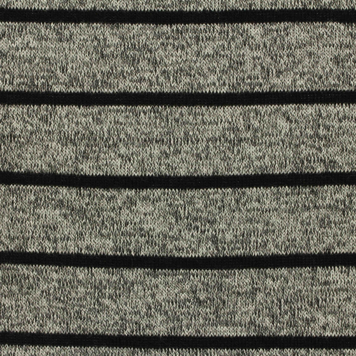 Black Horizontal-Stripe Knit, Viscose-Poly, 160 gsm