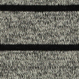 Black Horizontal-Stripe Knit, Viscose-Poly — texture