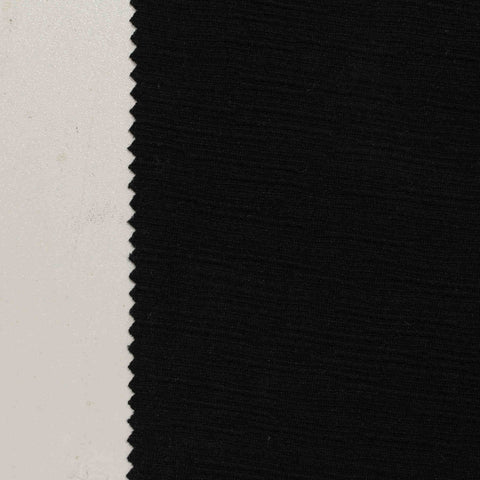 Jacquard Polyester Stretch Knit Fabric, 220 gsm, 165 cm — Black