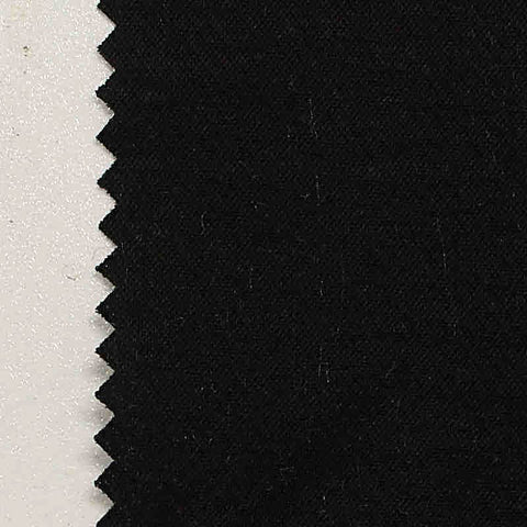 Cotton Polyester Interlock Knit Fabric, 170 gsm, 133 cm — Black