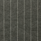 Dark Grey Vertical-Stripe Interlock Knit, Polyester