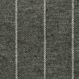 Dark Grey Vertical-Stripe Interlock Knit, Polyester — texture