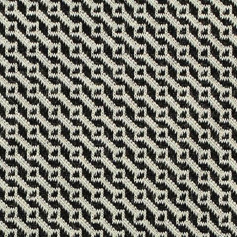 Black Geometric Jacquard, Polyester, 319 gsm