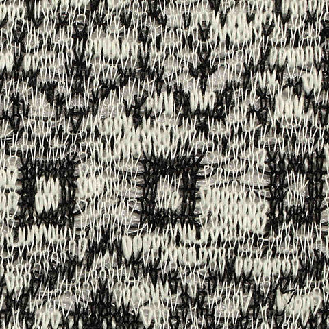 Black Geometric-Diamond Jacquard, Polyester, 162 gsm