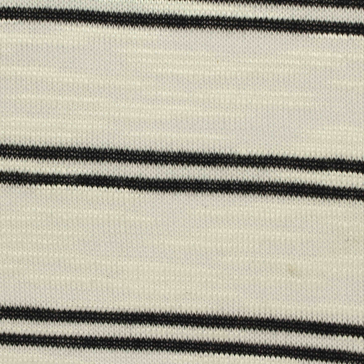 Black Stripes Jersey Knit, Viscose-Poly, 220 gsm