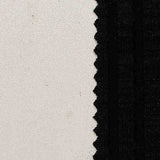 Polyester Viscose Stretch Rib Knit Fabric, 250 gsm, 142 cm — Black — texture