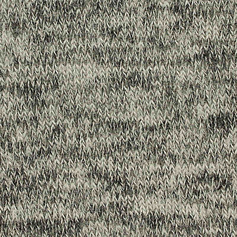 Grey Marl Rib Knit, Viscose-Poly, 180 gsm