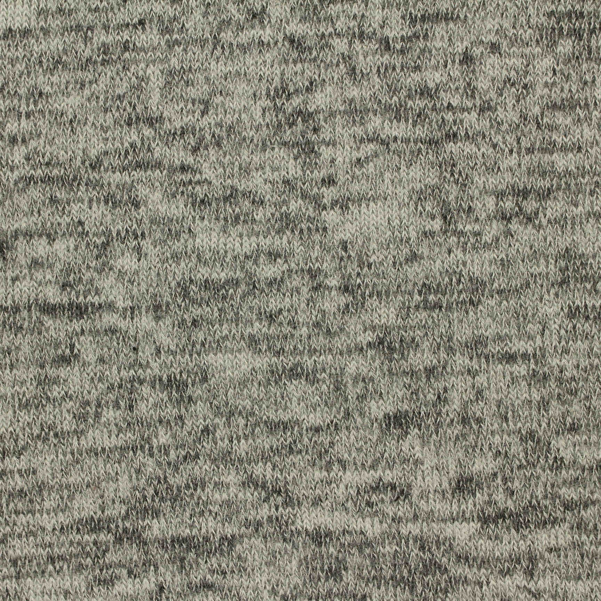 Grey Marl Rib Knit, Viscose-Poly, 180 gsm