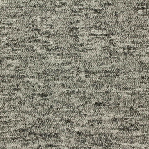 Grey Marl Rib Knit, Viscose-Poly, 180 gsm