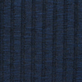 Dark Blue Marl Rib Knit, Poly-Viscose