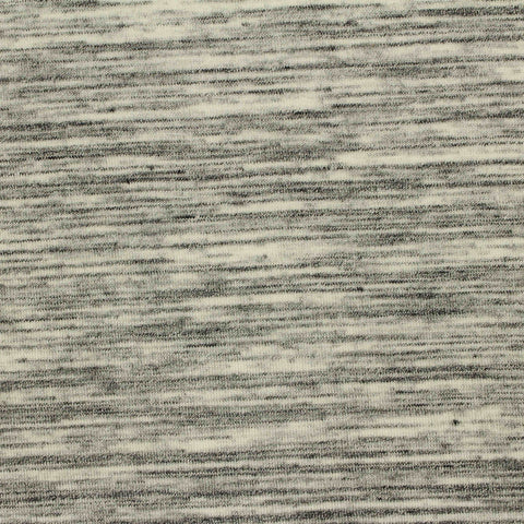 Black Marl Jersey Knit, Viscose-Poly, 200 gsm, 160 cm