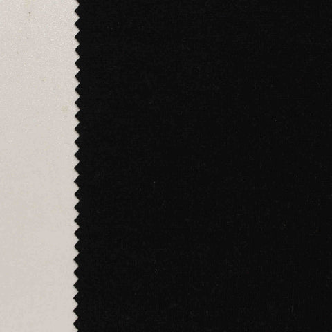 Heather Polyester Nylon Blend Stretch Ponte Knit Fabric, 280 gsm, 160 cm — Black