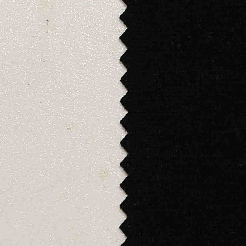 Heather Polyester Nylon Blend Stretch Ponte Knit Fabric, 280 gsm, 160 cm — Black