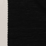 Polyester Stretch Birdseye Knit Fabric, 220 gsm, 154 cm — Black