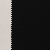 Jacquard Polyester Stretch Knit Fabric, 300 gsm, 158 cm — Black