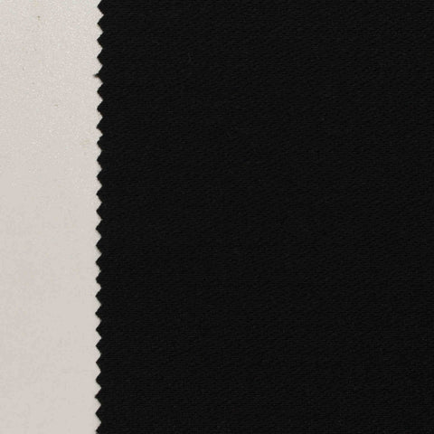 Jacquard Polyester Stretch Knit Fabric, 300 gsm, 158 cm — Black