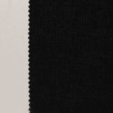 Polyester Stretch Rib Knit Fabric, 165 gsm, 135 cm — Black