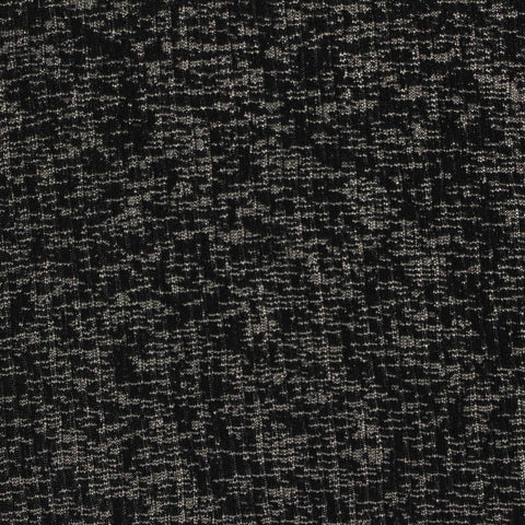 Black Heathered-Marl Rib Knit, Polyester, 100 gsm