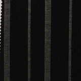 Black Vertical-Stripe Ponte Knit, Poly-Viscose