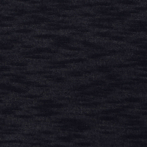Navy Marl Jersey Knit, Viscose-Poly