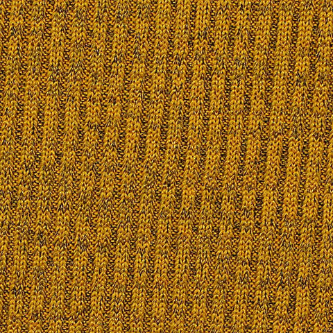 Mustard Marl Rib Knit, Polyester