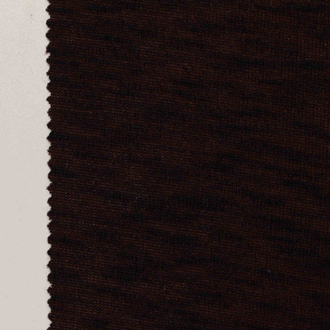 Dark Brown Heather Chunky Knit, Poly-Viscose